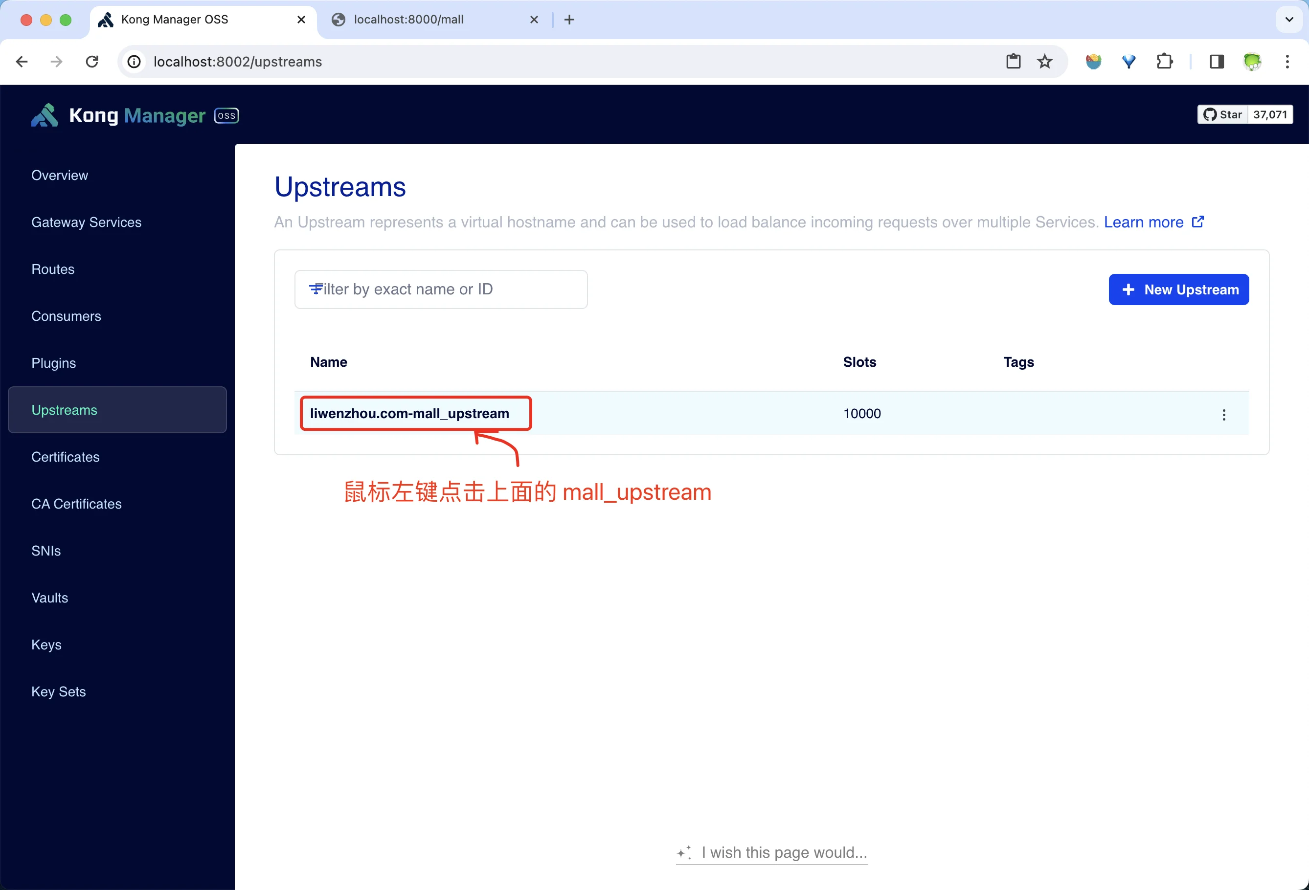 Kong编辑Upstream-1